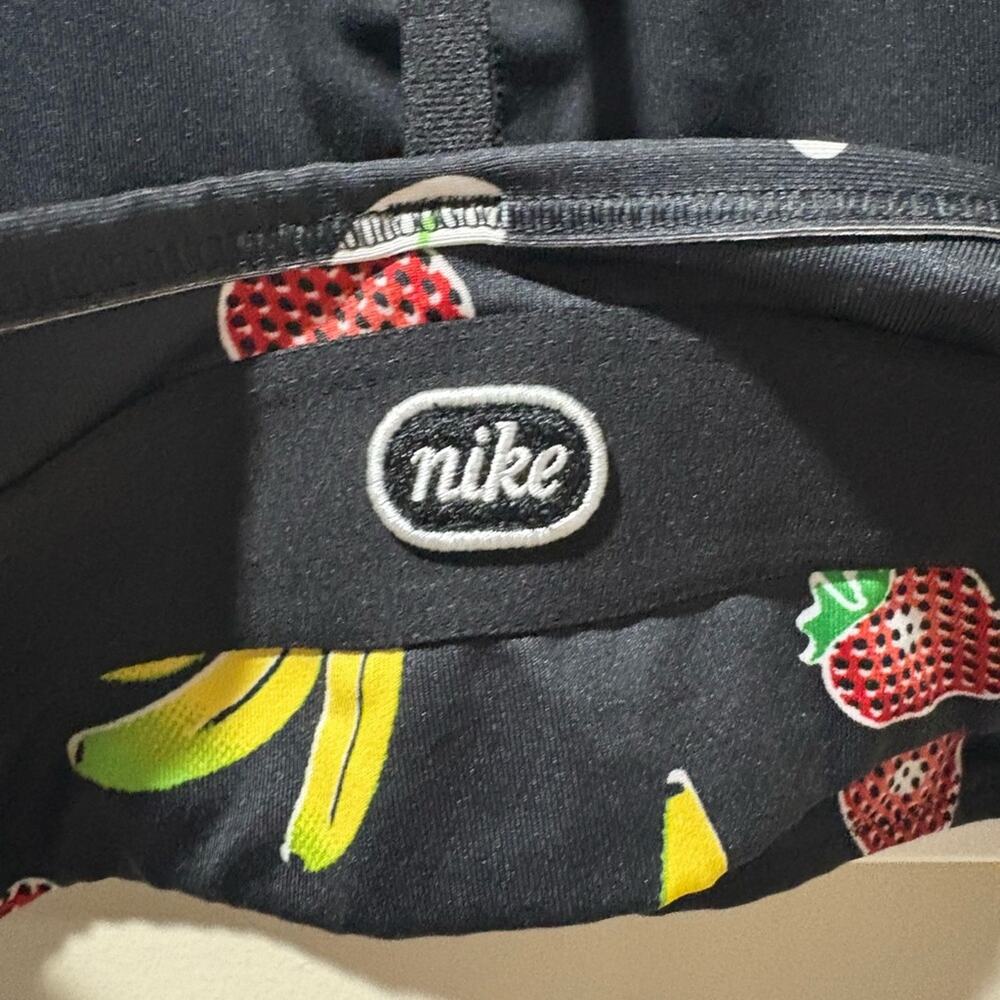 Nike Black Sports Bra with strawberries and bananas Design - Picture 4 of 4